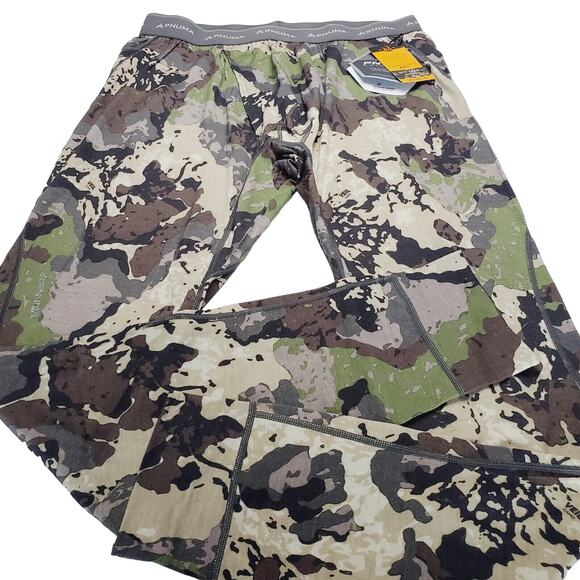 Pnuma Hunting Base Layer Caza Pants Mens XL Green Camo 100% Merino Wool New LOGO - Picture 2 of 14